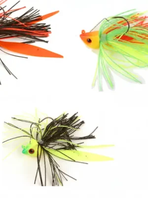 Fox Rage Fish Head Skirted Jigs Jigköpfe Fransen Gummiköder Echt