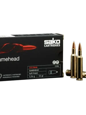 Sako .222 Rem. Gamehead SP 3,6g/55grs. Jetzt Kaufen