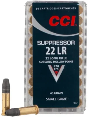 Super-Preis CCI .22 lfb. Suppressor HP 2,9g/45grs.