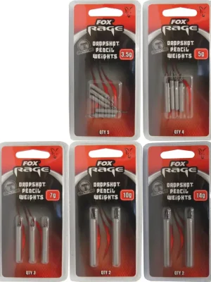 Fox Rage Drop Shot Tungsten Weight Bleie Mega-Angebot