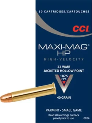 Bestpreis CCI .22 Win. Mag. Teilmantel-Hohlspitz 2,6g/40grs.