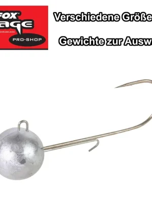 Neuheit Fox Rage Jigköpfe Round Jigs Jighaken