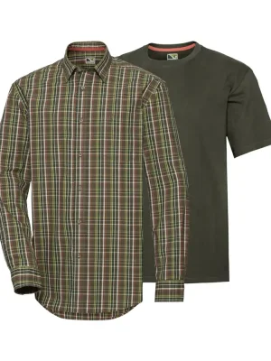Rabatt Wald & Forst Set Jagdhemd mit T-Shirt