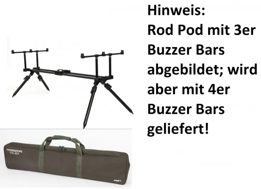 Super-Preis Fox Horizon Pod Dual 4er Rod Pod