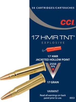 Sale CCI .17 Hornady (HMR) TNT-Hohlspitz 1,1g/17grs.