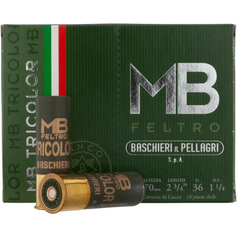 Direktkauf Baschieri & Pellagri 12/70 Tricolor 3,1mm 36g
