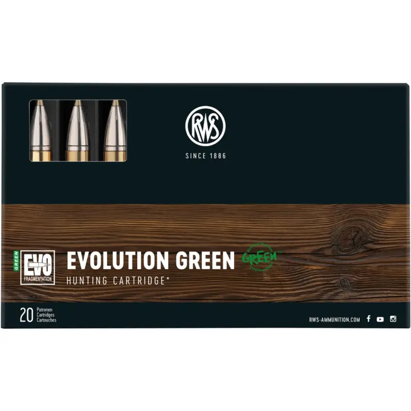 RWS 9,3x62 Evolution Green 11,9g/184grs. Billig