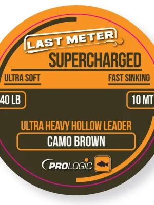 Prologic Supercharged Hollow Leader 10m 40lbs Camo Brown Vorfachschnur Bestseller