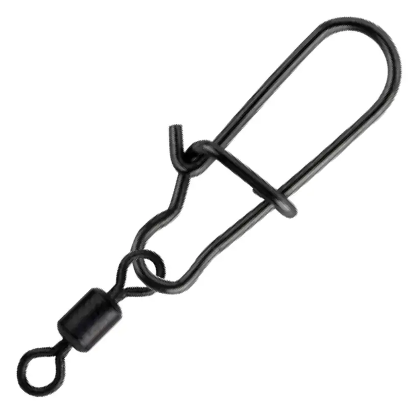 Spro Matt Black Easy Snap + Rolling Swivel - Snaps Expressversand