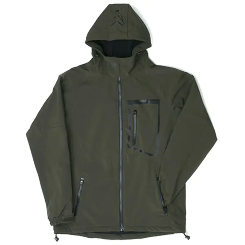 Fox Green Black Softshell Jacket - Angeljacke Begrenztes Angebot