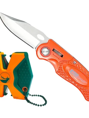 Billig Accusharp Messerschärfer SharpNEasy 2 Step + Sportmesser – Frankonia Edition