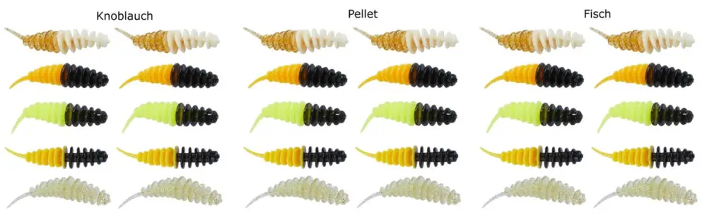 30 Balzer Trout Collector Softbaits Mix2 7cm 1,5g - Forellenköder Set Geprüft