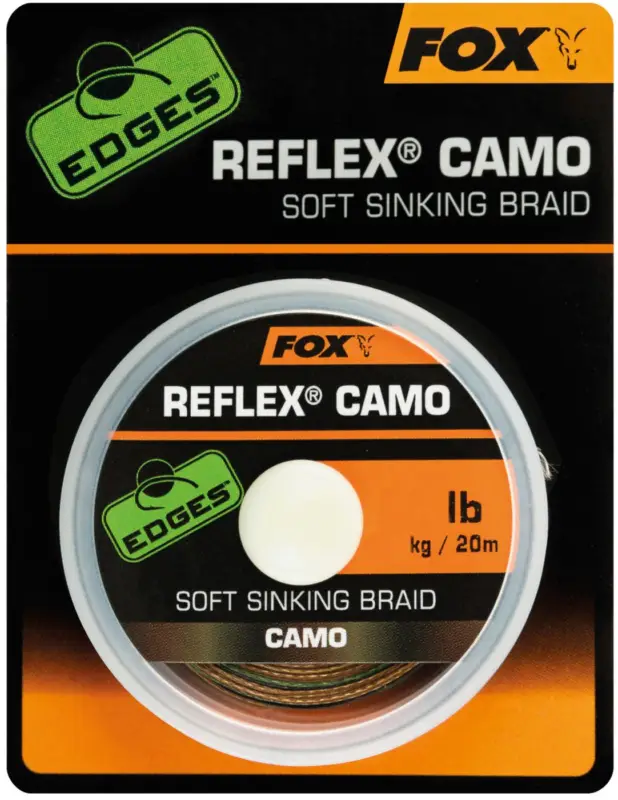 Fox Reflex Camo Sinking Braid 20m - Karpfenvorfach Heißes Angebot