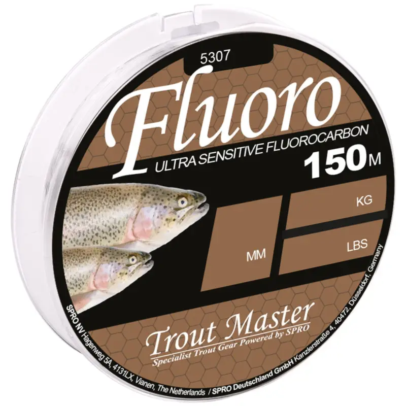 Trout Master Fluoro Mainline - 150m Fluorocarbon Schnur Echt