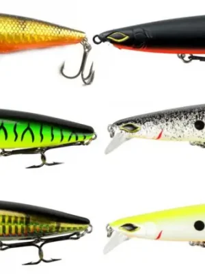 6 Seika Pro Wobbler Nightveit Junior 12,5cm 19g - Kunstköder Set Top-Seller