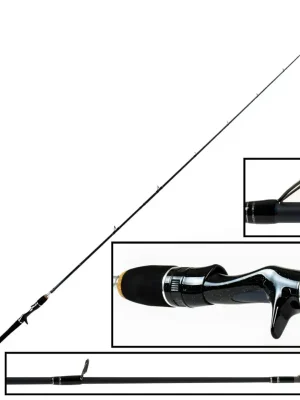 Super-Preis Bullseye Dentist Cast 2,20m 45-120g - Baitcaster Rute