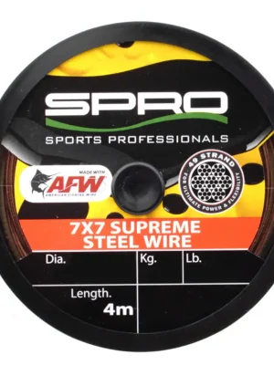 Spro 7x7 Supreme AFW Steel Wire - 4m Stahlvorfach Top-Seller
