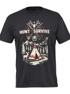 Sofort Bestellen Hunt to Survive T-Shirt Hunt to Survive