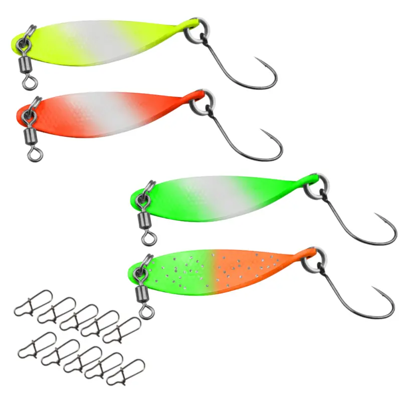 4 FTM Spoon Wob 3,2g 4cm + 10 Neptunmaster Snaps - Forellenköder Saisonangebot