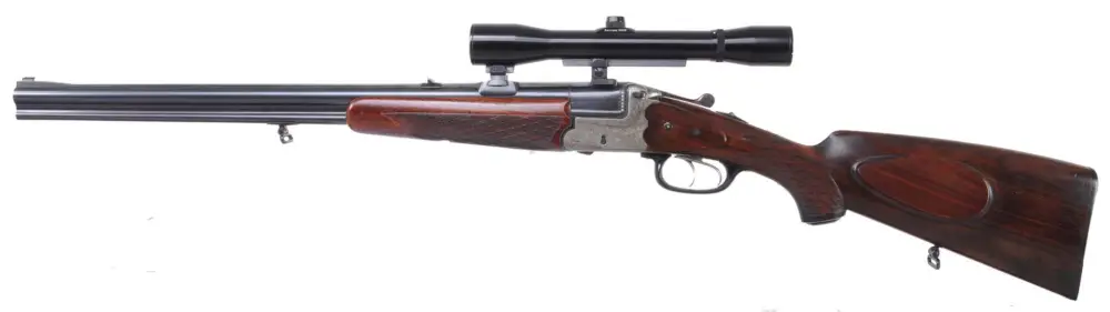 Nur Für Kurze Zeit Heym Mod. 55 16/70-7x57R , ZF GECO 4x36 Abs. 1, SUHLER-Einhakmontage Vollchoke (i.A.)