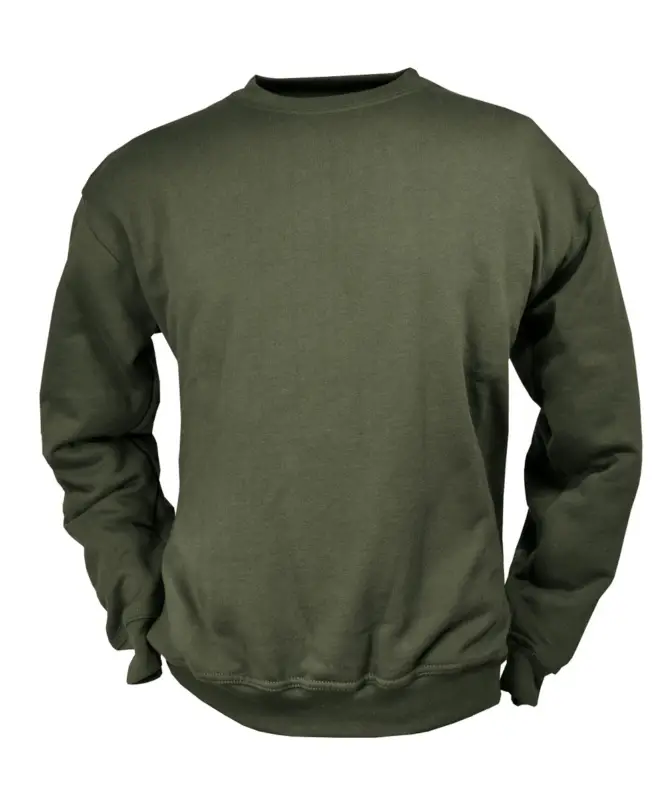 Kracherpreis Hubertus Sweatshirt Rundhals, Oliv, G 3XL(60)