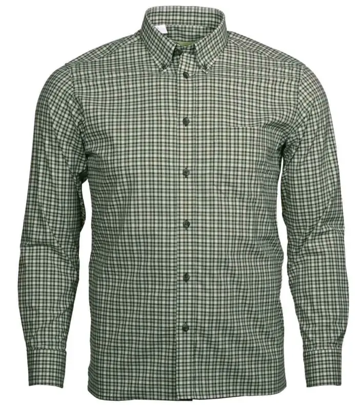 Skogen Hemd Button Down, Oliv, G 40 Neu