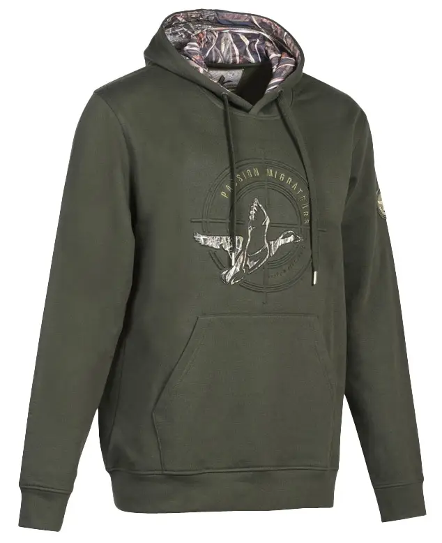 Günstig Percussion Sweatshirt Passion Migrateurs, Khaki, G S(46-48)