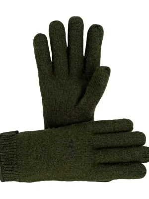 Jagdhund Strickhandschuh Soboth, Oliv, G 5,5 Neue Ware