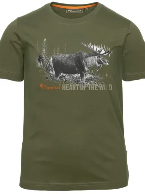 Pinewood Kinder T-Shirt Moose (Green) Bestseller