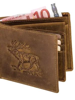 Markenprodukt AKAH Geldbörse Hirsch