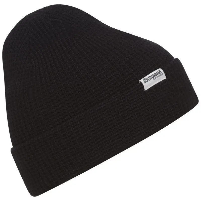 Expressversand Bergans Beanie Waffle Knit Black
