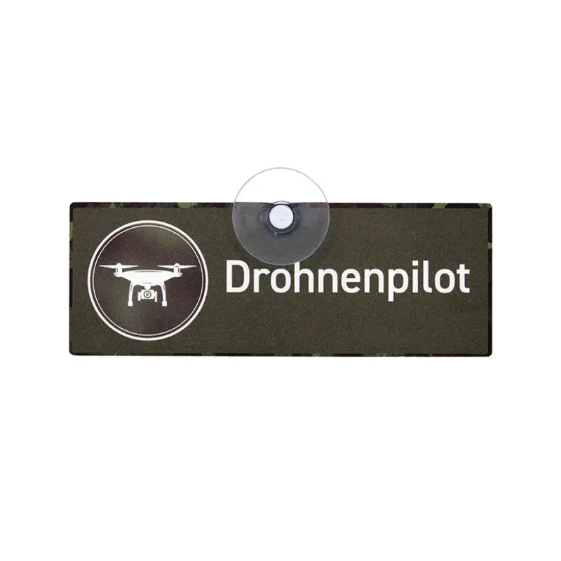 Billig Wilde Hilde Saugnapfschild "Drohnenpilot" III