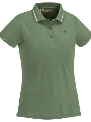 Nur Für Kurze Zeit Pinewood Outdoor Life Damen Poloshirt Midgreen