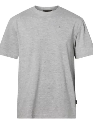 Pinewood Herren T-Shirt Outdoor Trekker L.Grey Melange Bestpreis