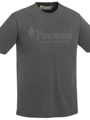 Pinewood Herren T-Shirt Outdoor Life Anthracite Expressversand