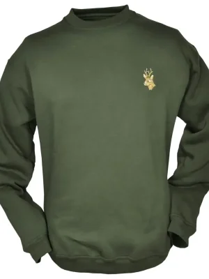 Begrenztes Angebot Hubertus Sweatshirt Rehbock (grün)