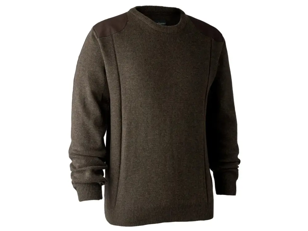 Ausverkauf Deerhunter Sheffield Pullover mit O-Ausschnitt (Dark elm)