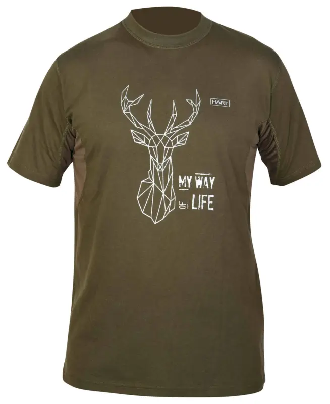 Hart Branded Deer T-Shirt (grün) Billig