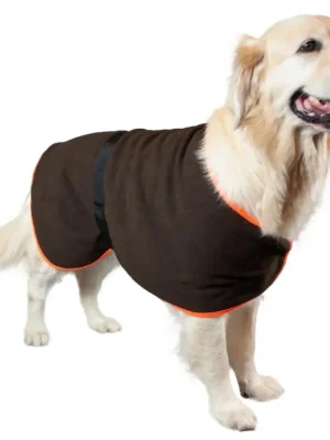 Günstig Hubertus Hunde-Fleece-Abschwitzdecke (oliv)