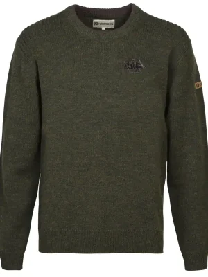 Super-Preis Percussion Kinderpullover Wildschweinstick (grün)